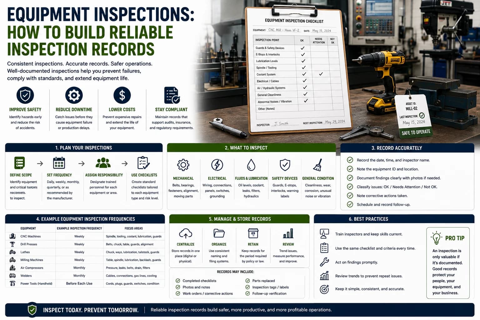Building reliable equipment inspection records